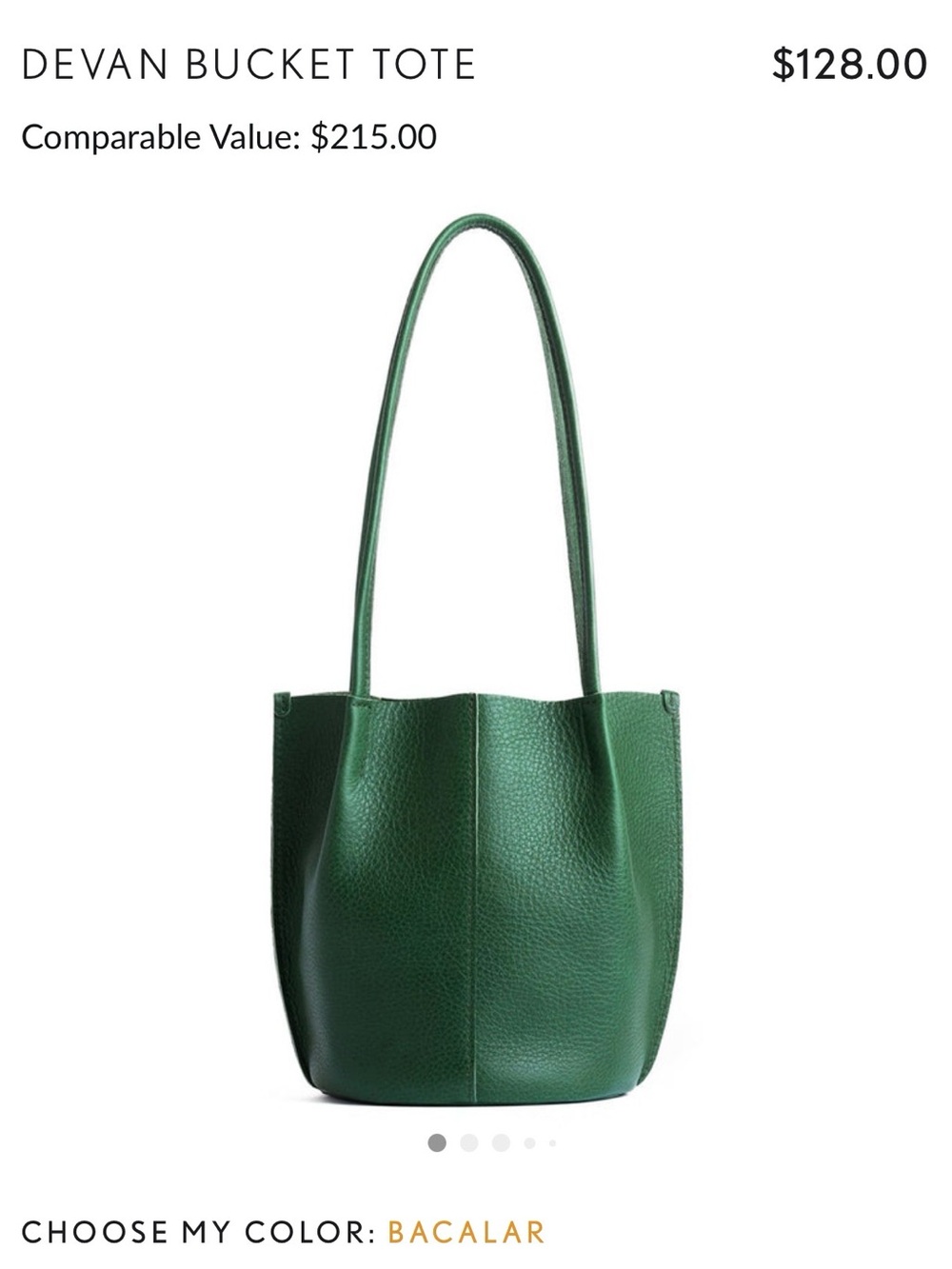 Devan Bucket Tote — Classic— Bacalar Green